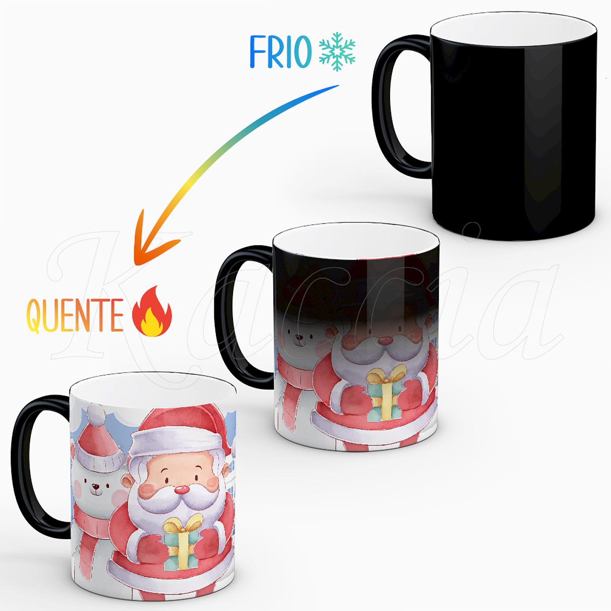 Caneca Personalizada Pai Natal com Foto 2