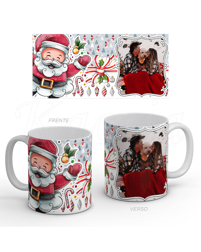 Caneca Personalizável Natal com Foto