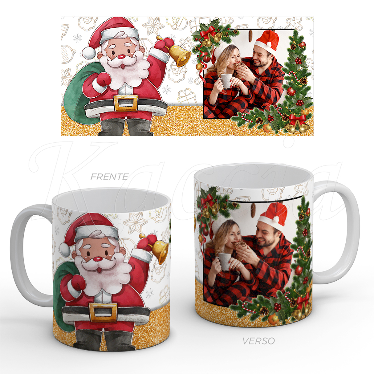 Caneca Personalizada Pai Natal Foto 1