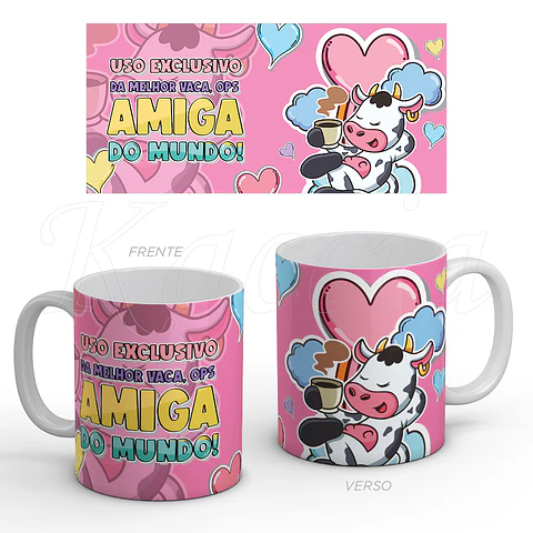 Caneca Melhor Vaca Amiga