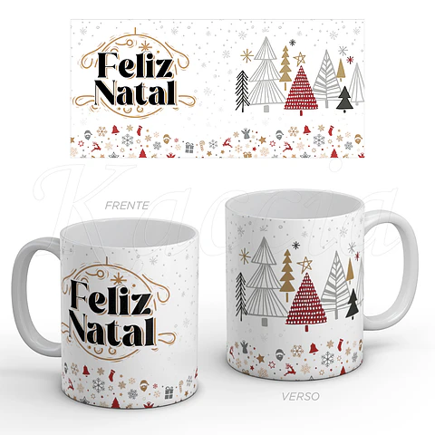 Caneca Feliz Natal Simple