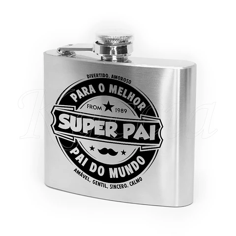 Garrafa de Bolso Personalizada Super Heineken