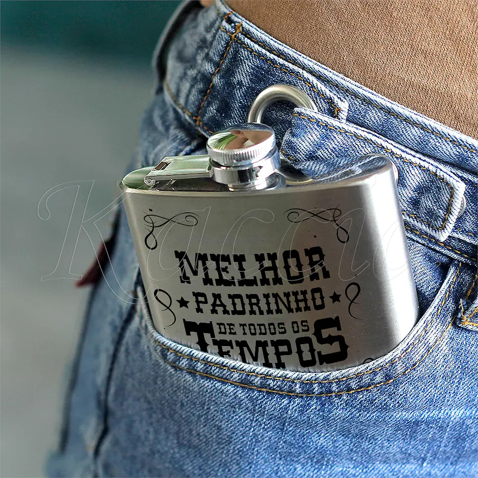 Garrafa de Bolso Personalizada Melhor de Todos os Tempos 5