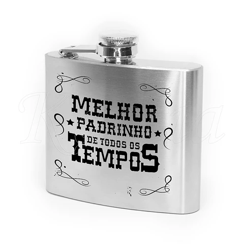Garrafa de Bolso Personalizada Melhor de Todos os Tempos