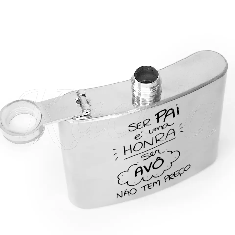 Garrafa de Bolso Personalizada Ser Pai e Avô 3