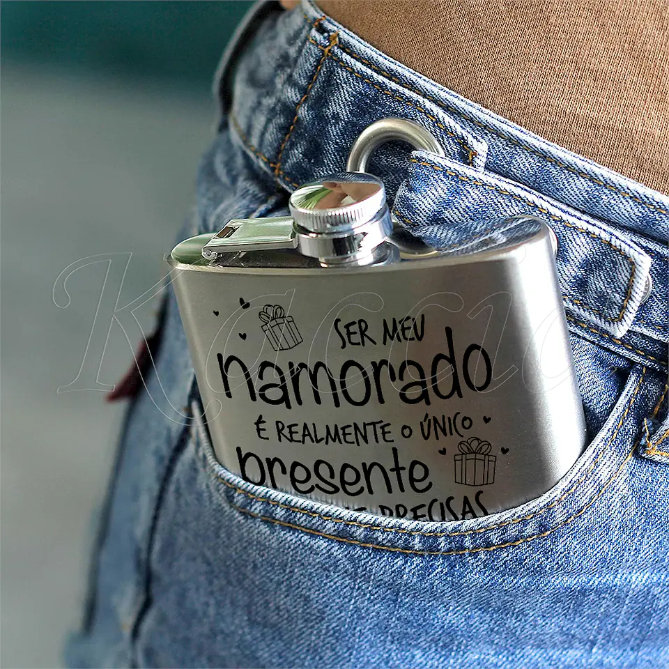 Garrafa de Bolso Personalizada O Único Presente 5
