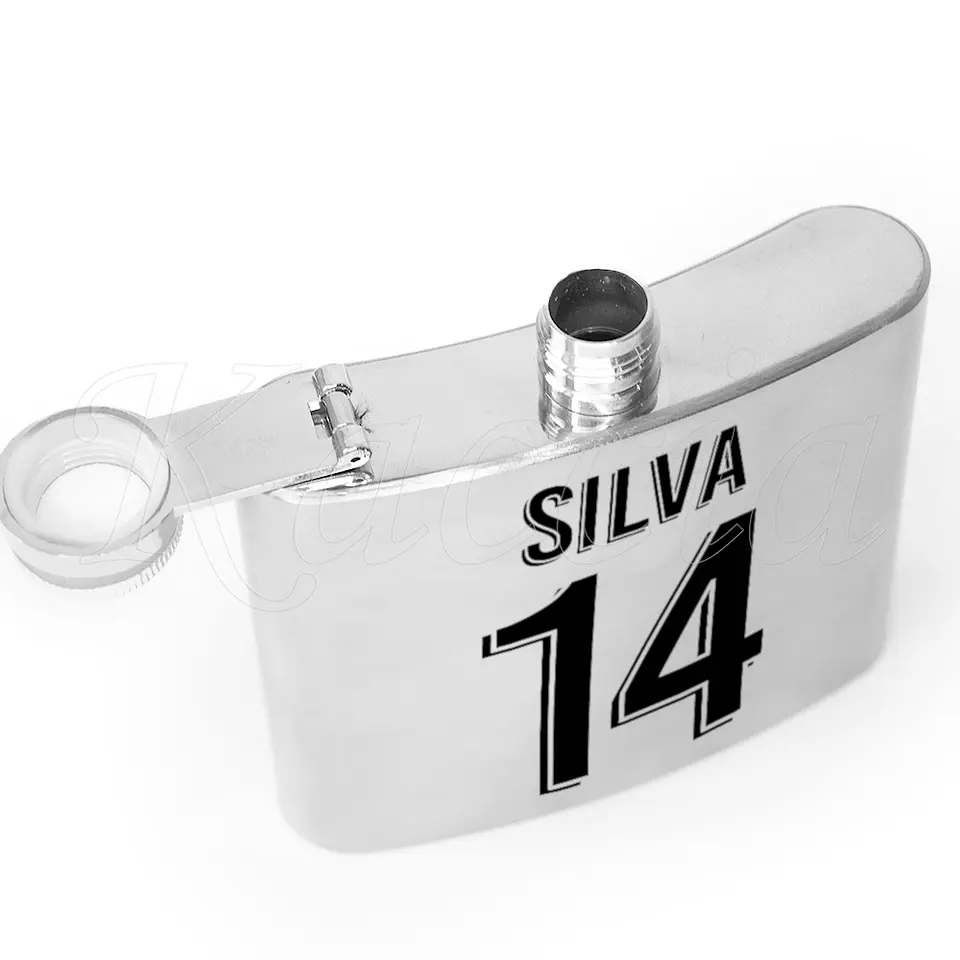 Garrafa de Bolso Personalizada Futebol Nome e Número 3