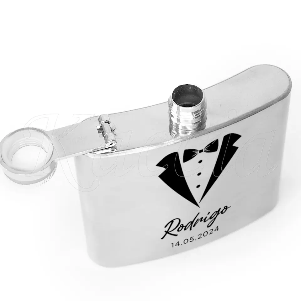 Garrafa de Bolso Personalizada Fato Nome 3