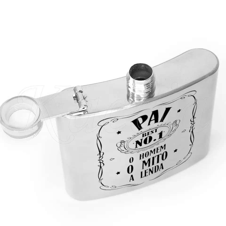 Garrafa de Bolso Personalizada Homem, Mito, Lenda 3