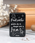 Isqueiro Preto Personalizável Gosto até à Lua