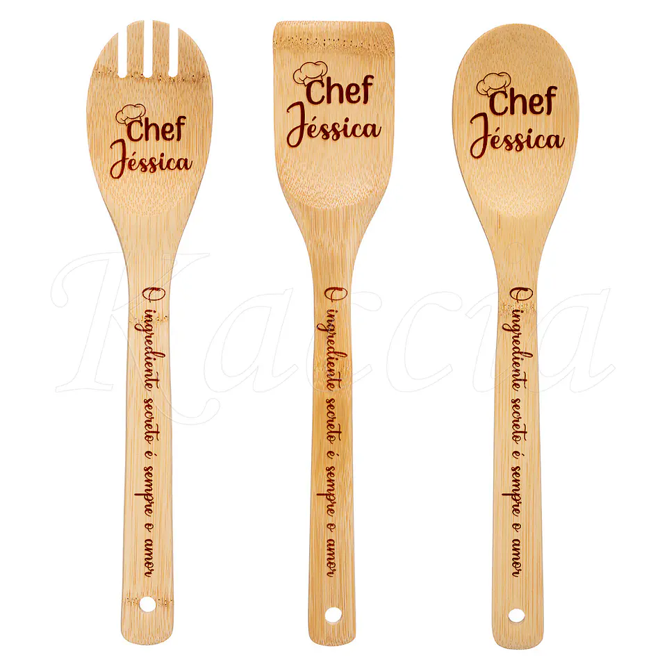 Conjunto Utensílios Cozinha Personalizáveis Chef 1