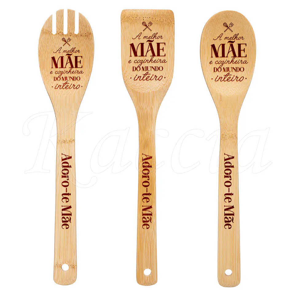 Conjunto Utensílios Cozinha Personalizáveis Melhor Cozinheira 1