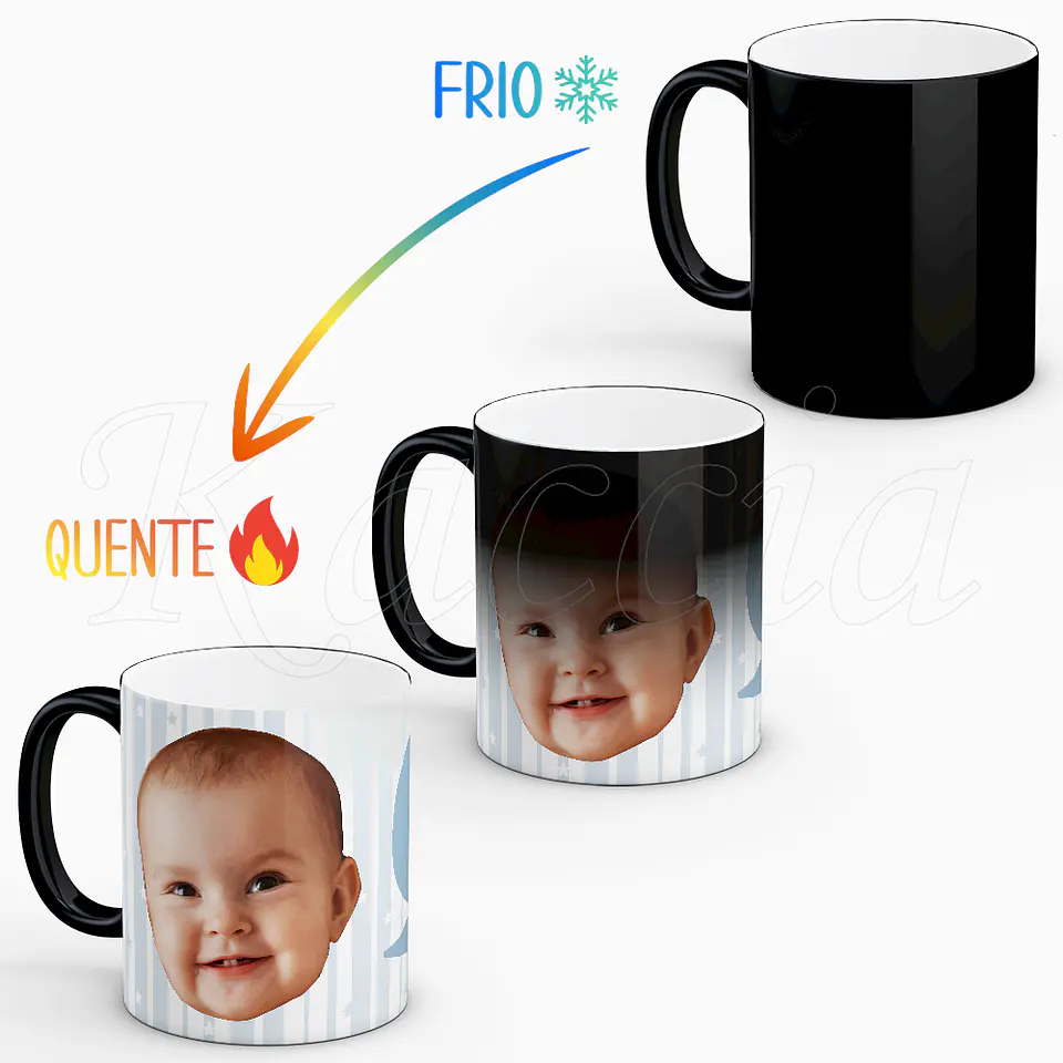 Caneca Personalizada Bebé com Foto Engraçada e Frase 2