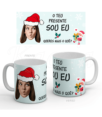 Caneca Personalizável Presente Sou Eu Natal Engraçada