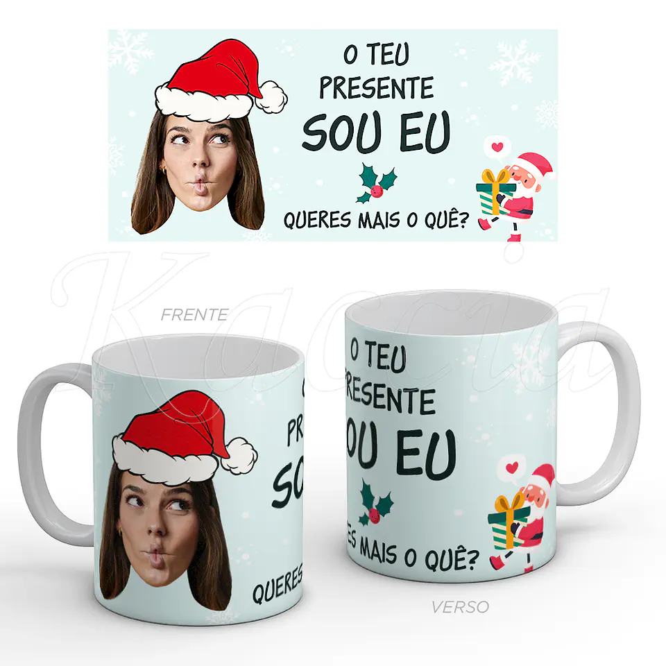 Caneca Personalizada Presente Sou Eu Natal Engraçada 1