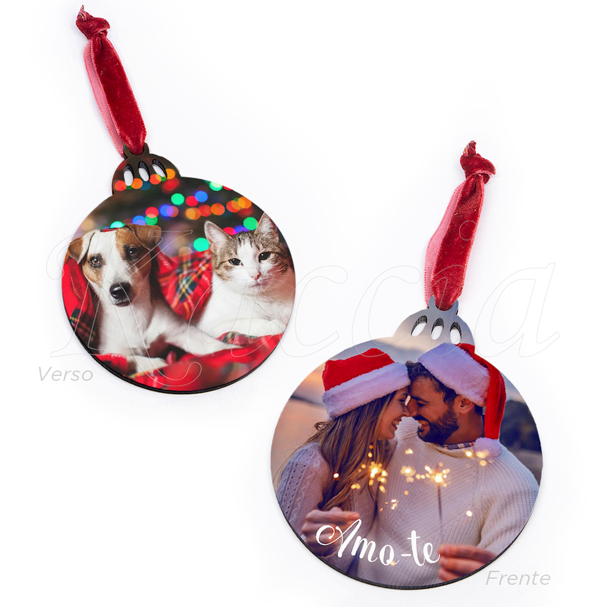 Bola de Natal Personalizável com Fotos 4