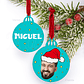 Bola de Natal Personalizável com Foto e Nome Engraçada - Thumbnail 1