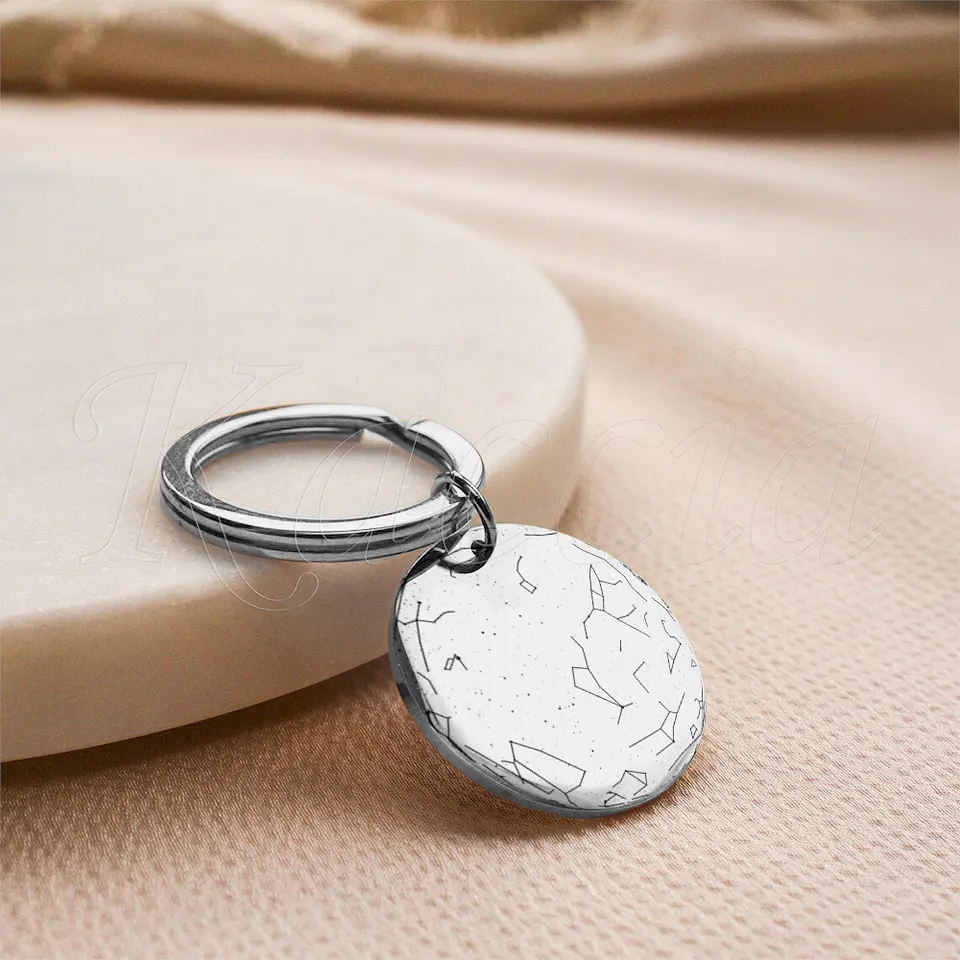Porta-chaves Personalizado Mapa das Estrelas Classic Aço Inox 3