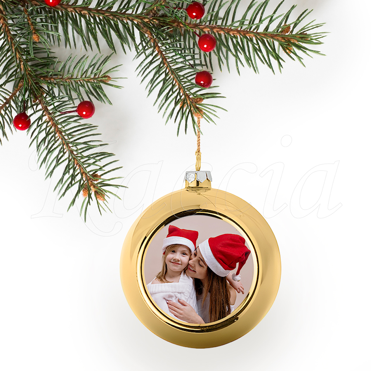 Bola de Natal Personalizável com Foto Esférica 3