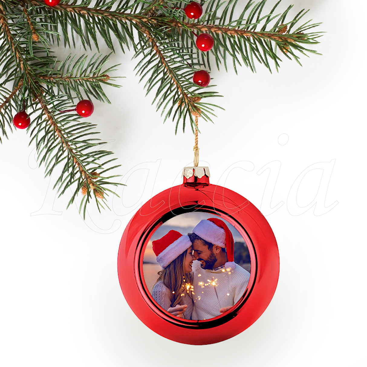 Bola de Natal Personalizável com Foto Esférica 2