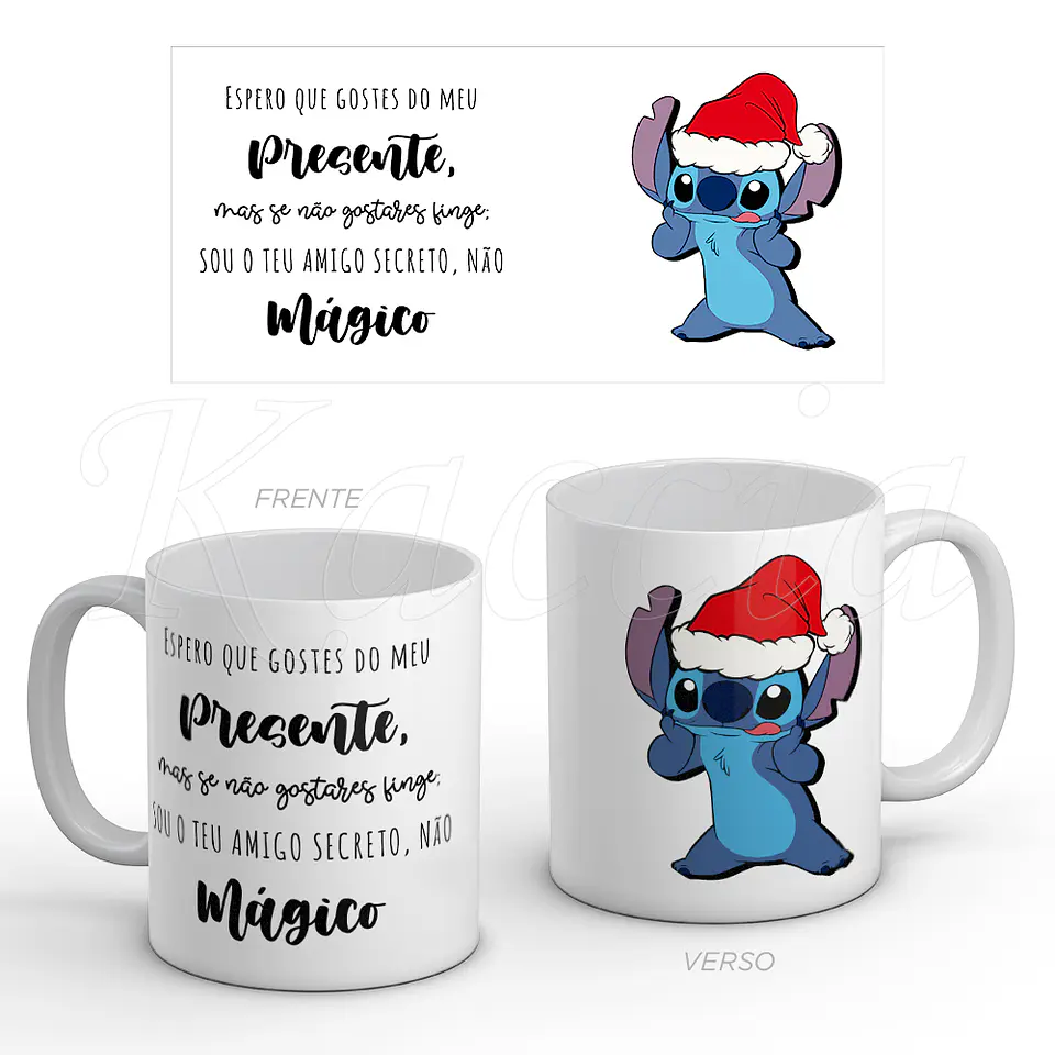 Caneca Natal Amigo Secreto Stitch 1