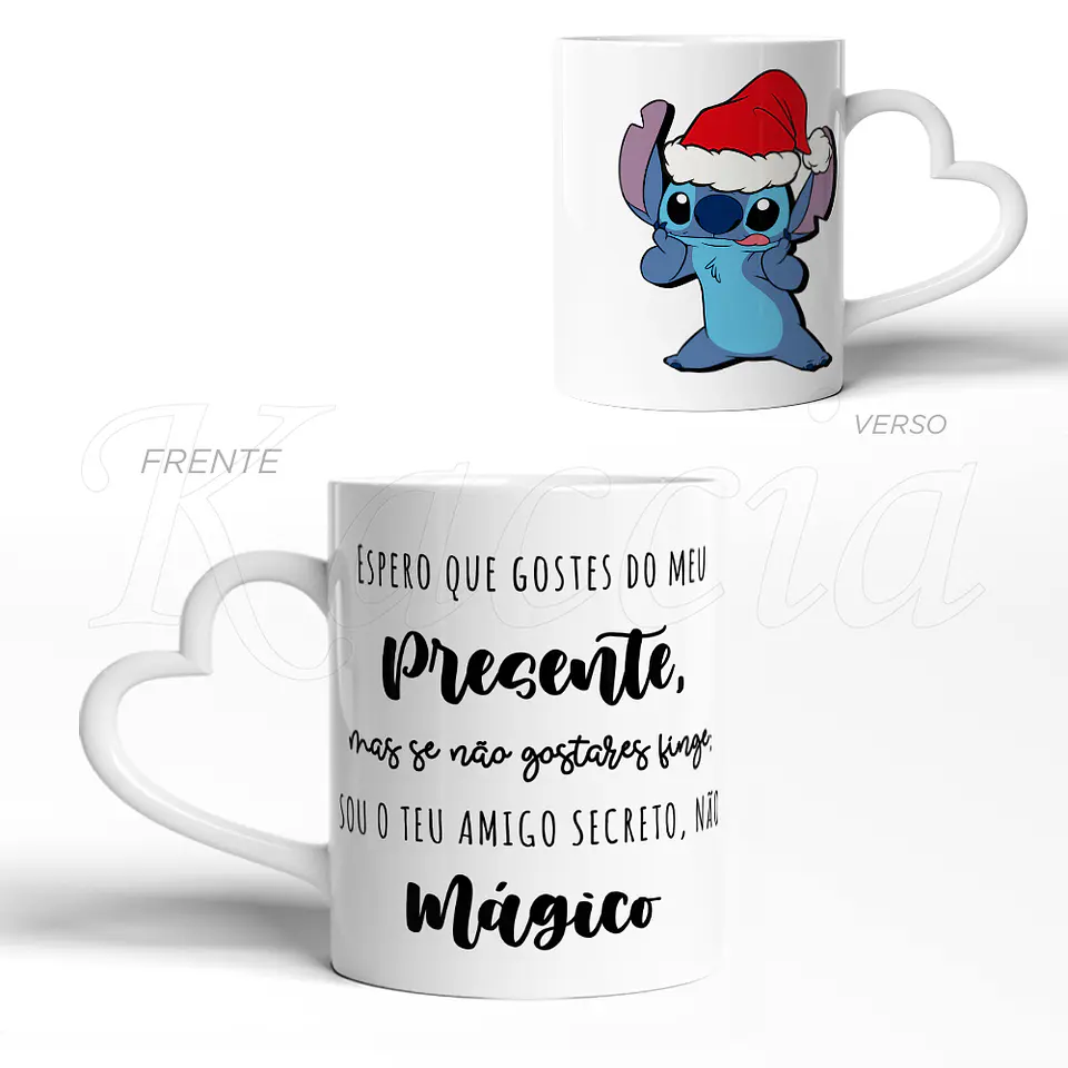 Caneca Natal Amigo Secreto Stitch 3