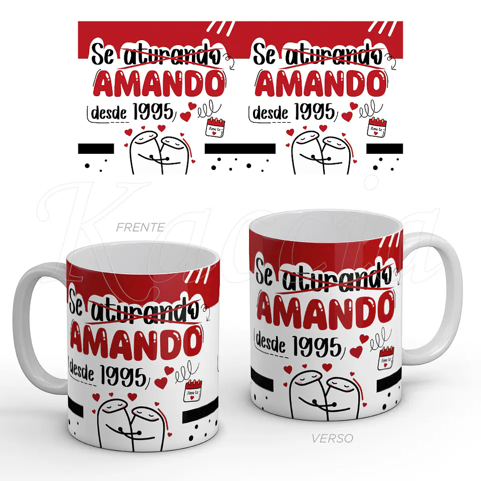 Caneca Personalizada Se Aturando Amando Flork 1