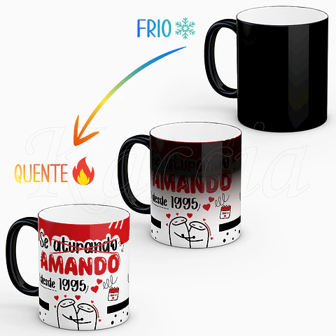 Caneca Personalizada Se Aturando Amando Flork