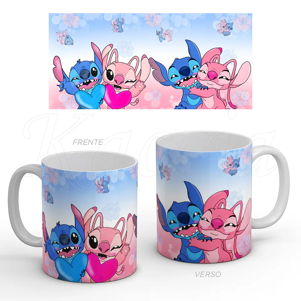 Caneca Stitch & Ángel Abraço 1