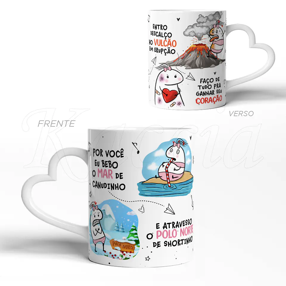 Caneca Bebo o Mar de Canudinho Flork 3