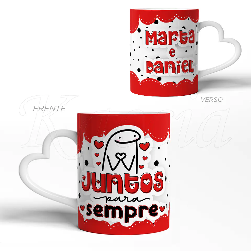 Caneca Personalizada Juntos para Sempre Flork 3