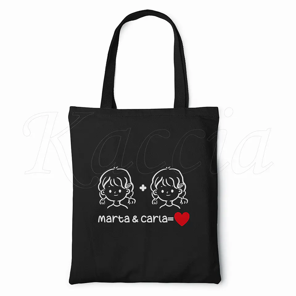 Saco Tote Bag Personalizado You and Me Love 6