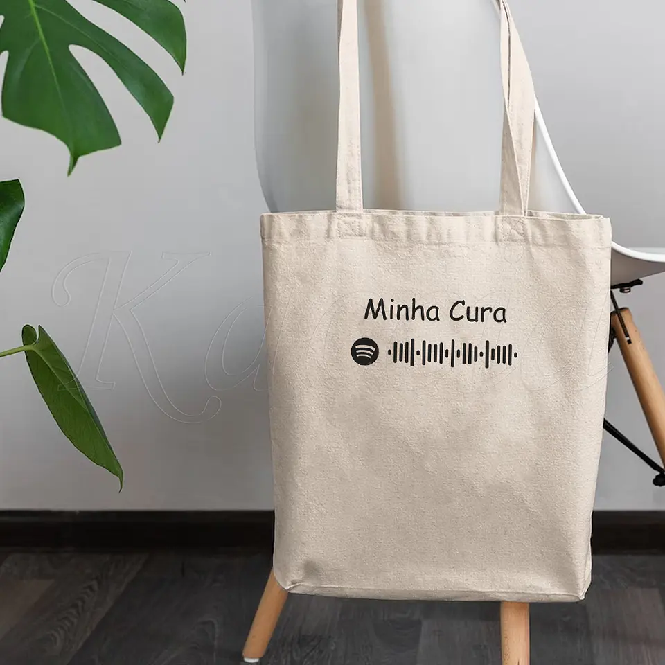 Saco Tote Bag Personalizado Spotify Simply 4