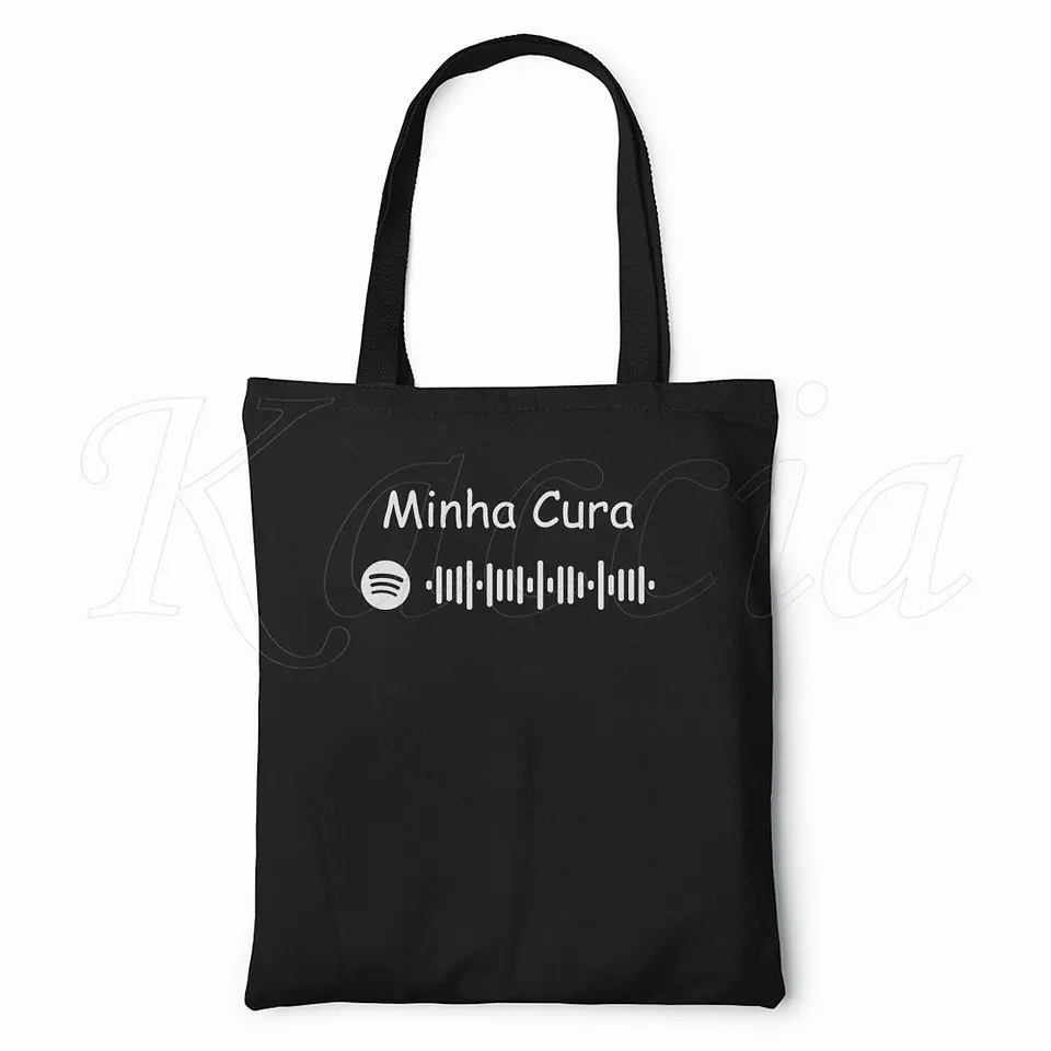 Saco Tote Bag Personalizado Spotify Simply 3