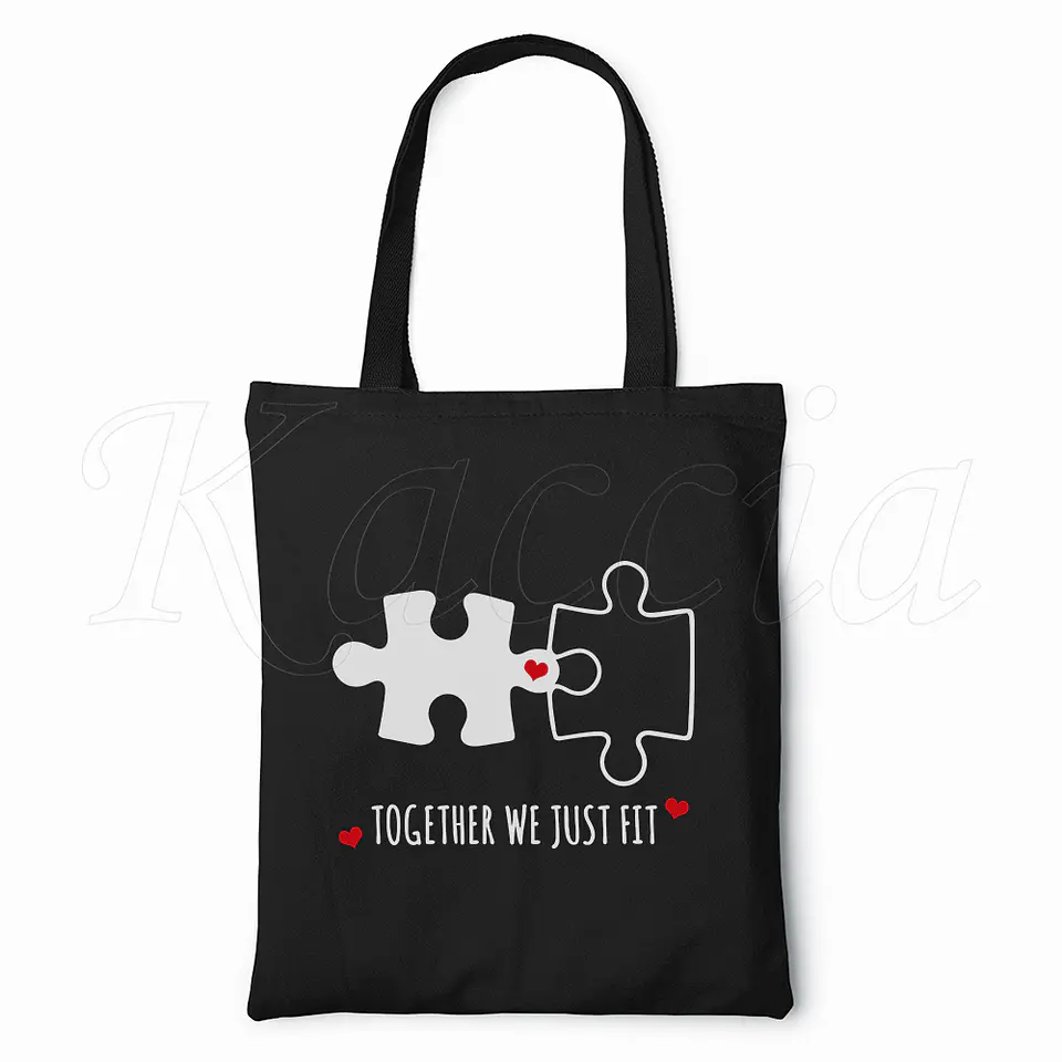 Saco Tote Bag Puzzle Amor 3