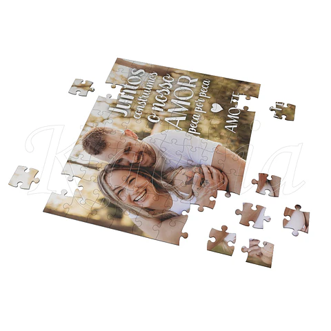 Puzzle Personalizado com Foto Amor Peça por Peça