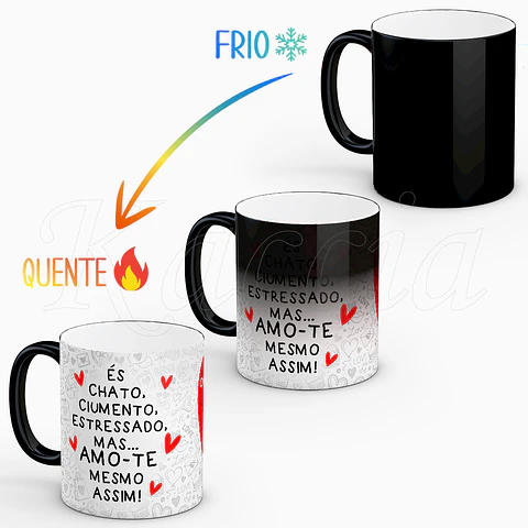 Caneca Personalizada Amor Tudo Suporta Flork