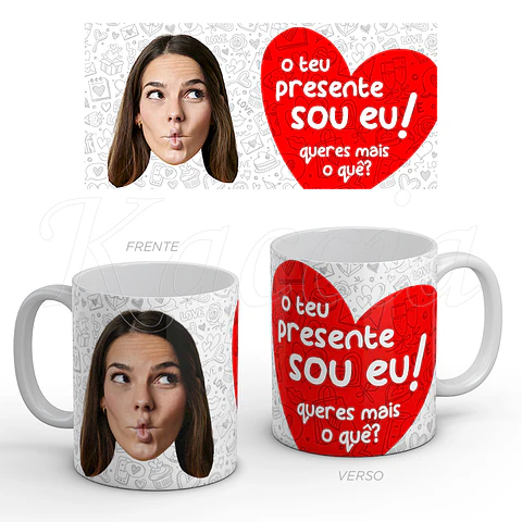 Caneca Personalizada Presente Sou Eu com Foto