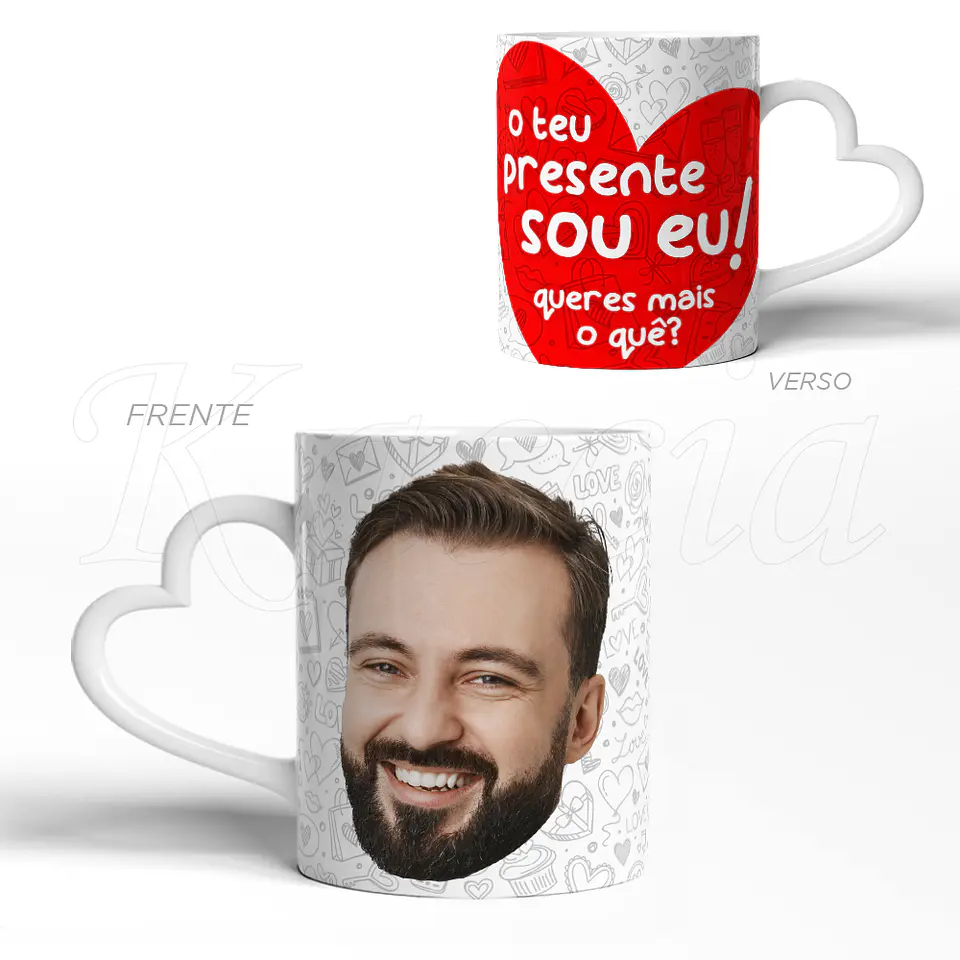 Caneca Personalizada Presente Sou Eu com Foto 4
