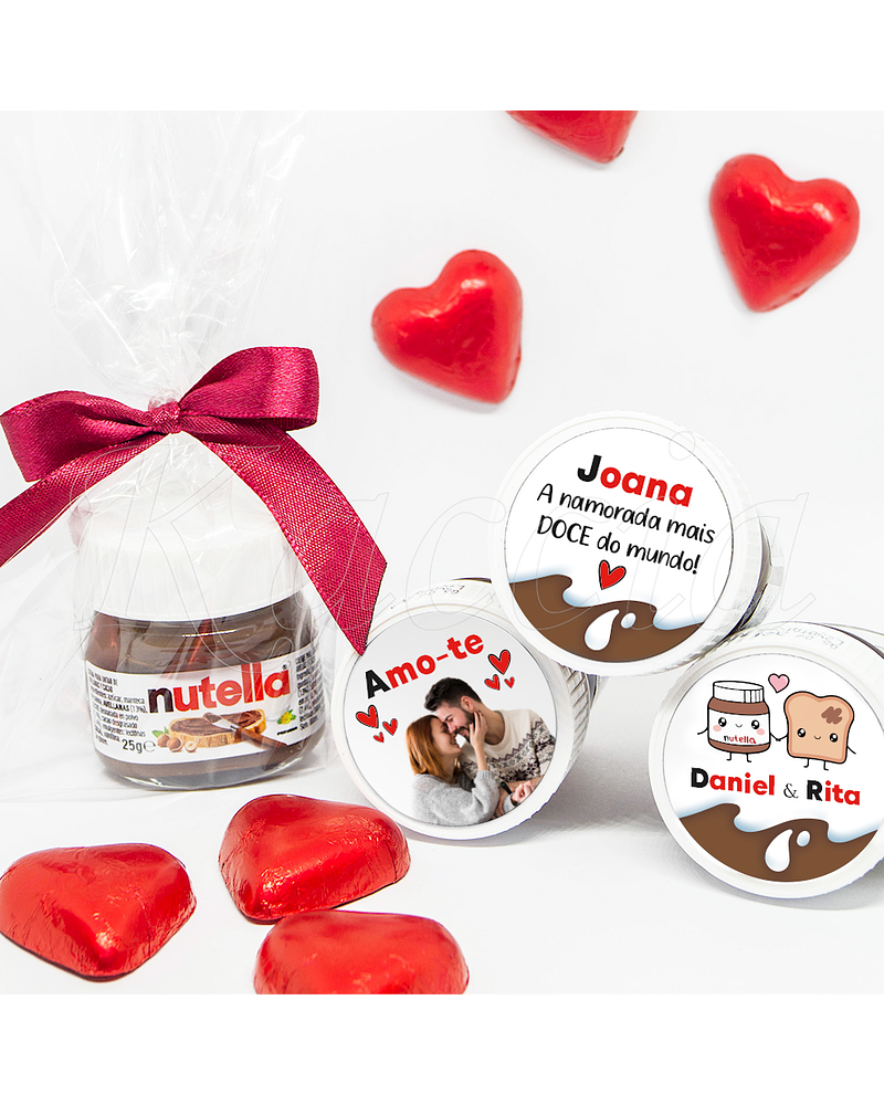 Mini Nutella Personalizável Amor