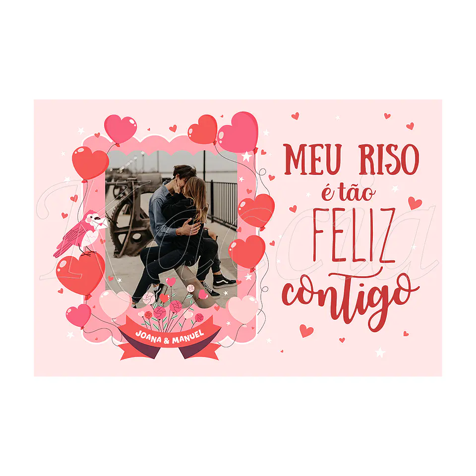Puzzle Personalizado com Foto Meu Riso é Feliz Contigo 3