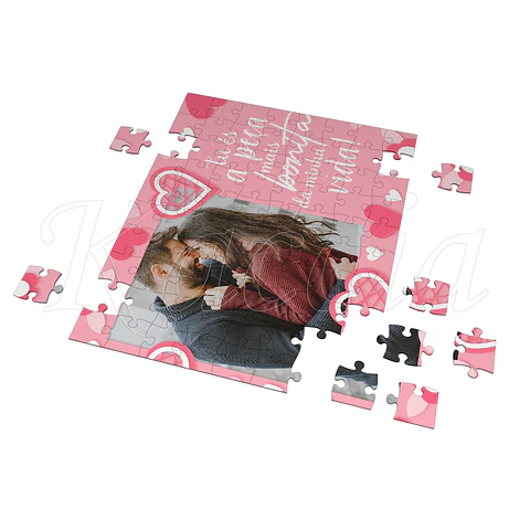 Puzzle Personalizado com Foto A Peça da Minha Vida