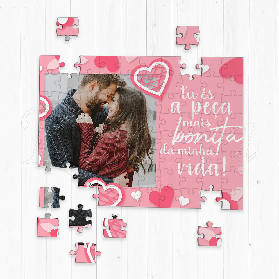 Puzzle Personalizado com Foto A Peça da Minha Vida 1