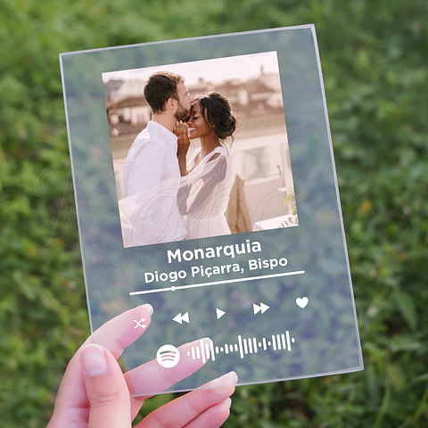 Placa Spotify Personalizada com Foto Simple