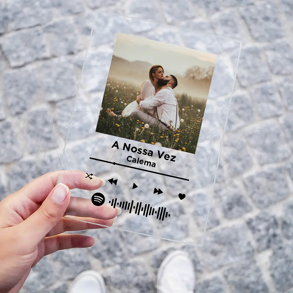 Placa Spotify Personalizada com Foto Simple 3
