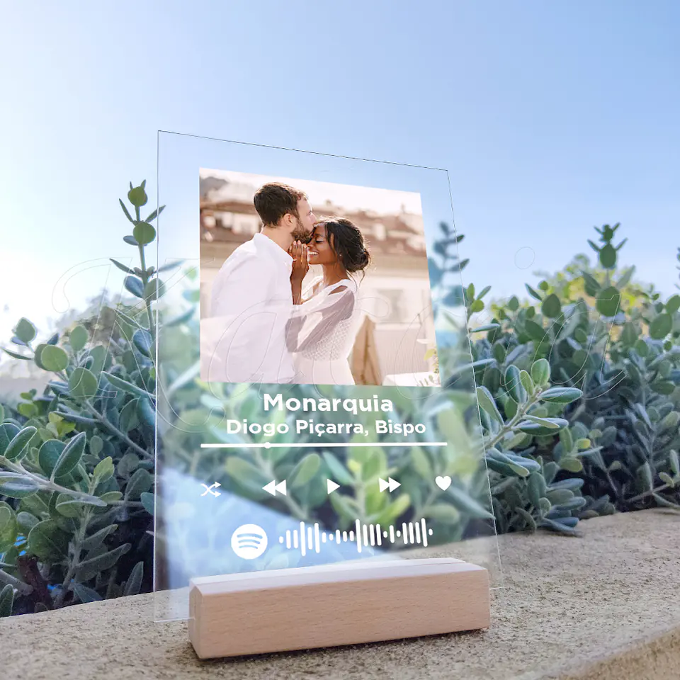 Placa Spotify Personalizada com Foto Simple 5