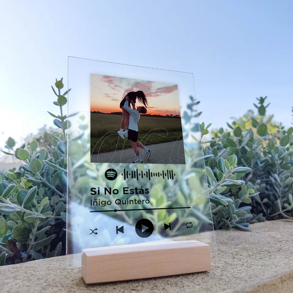Placa Spotify Personalizada com Foto Classic 4