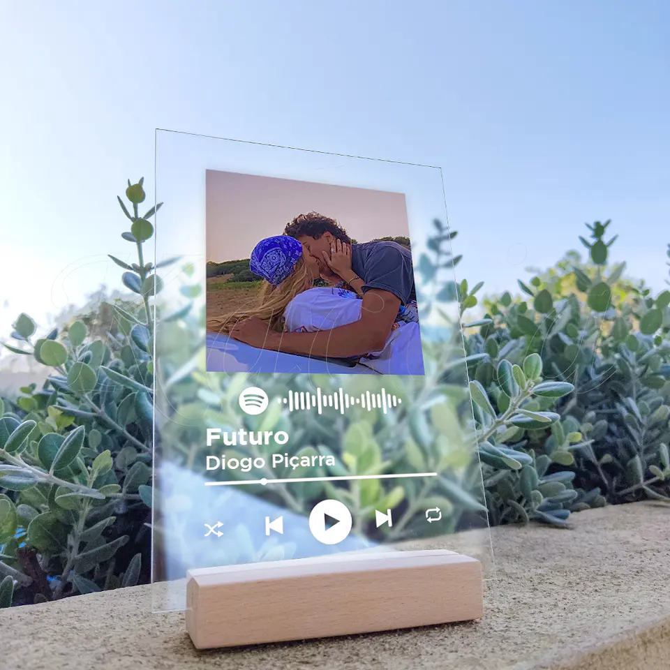 Placa Spotify Personalizada com Foto Classic 5