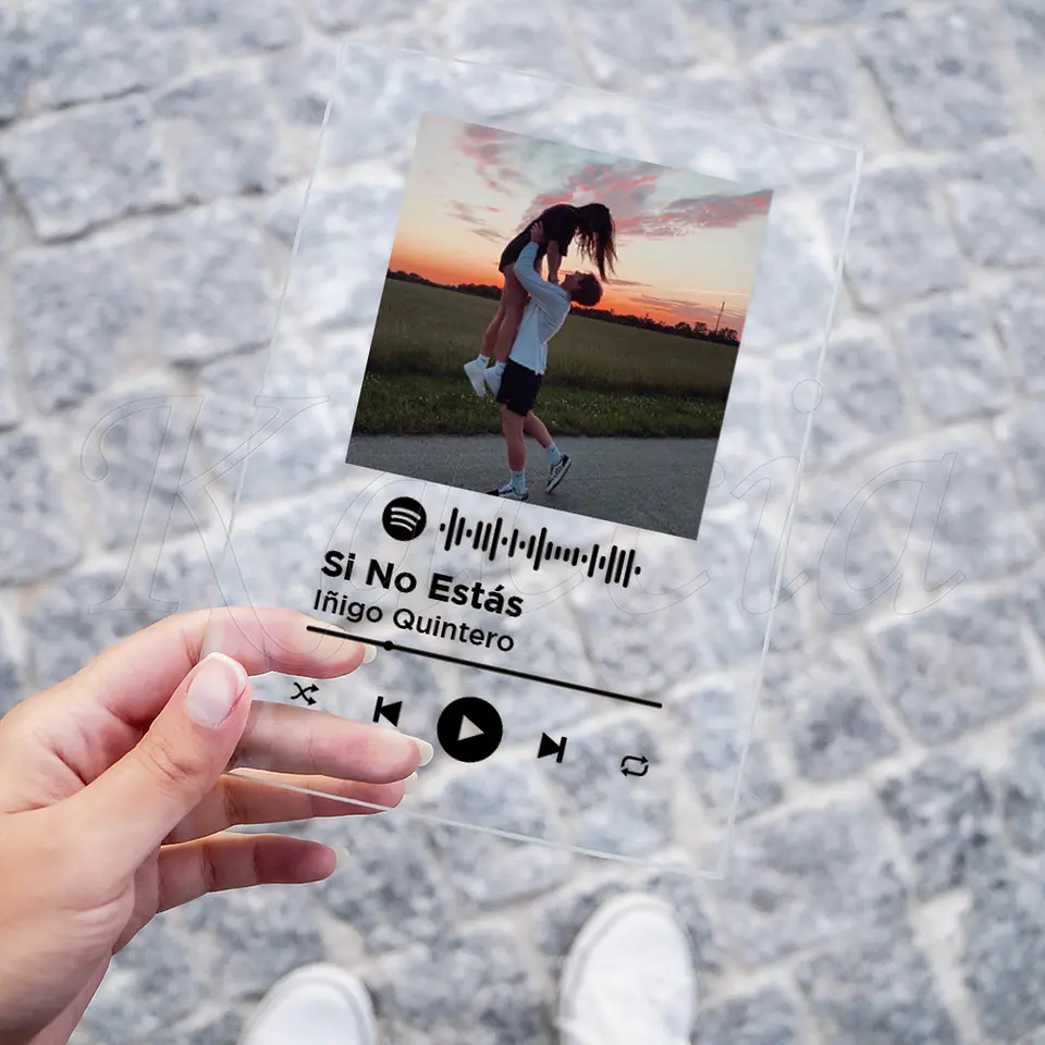 Placa Spotify Personalizada com Foto Classic 3
