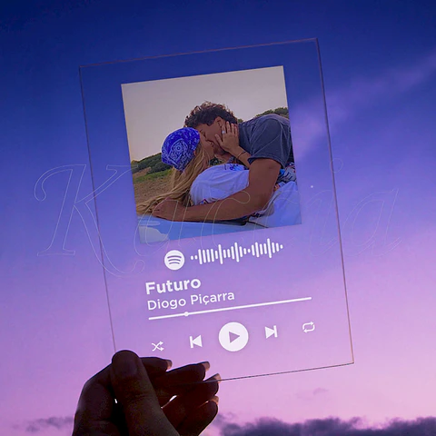 Placa Spotify Personalizada com Foto Classic